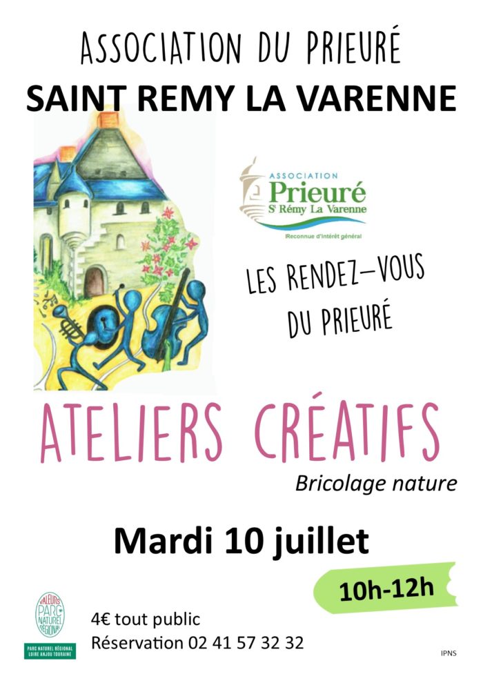 Ateliers créatifs : bricolage nature au Prieuré de St Rémy La Varenne