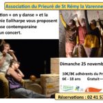 Danse contemporaine et concert - Association "on y danse" et Compagnie Eoliharpe