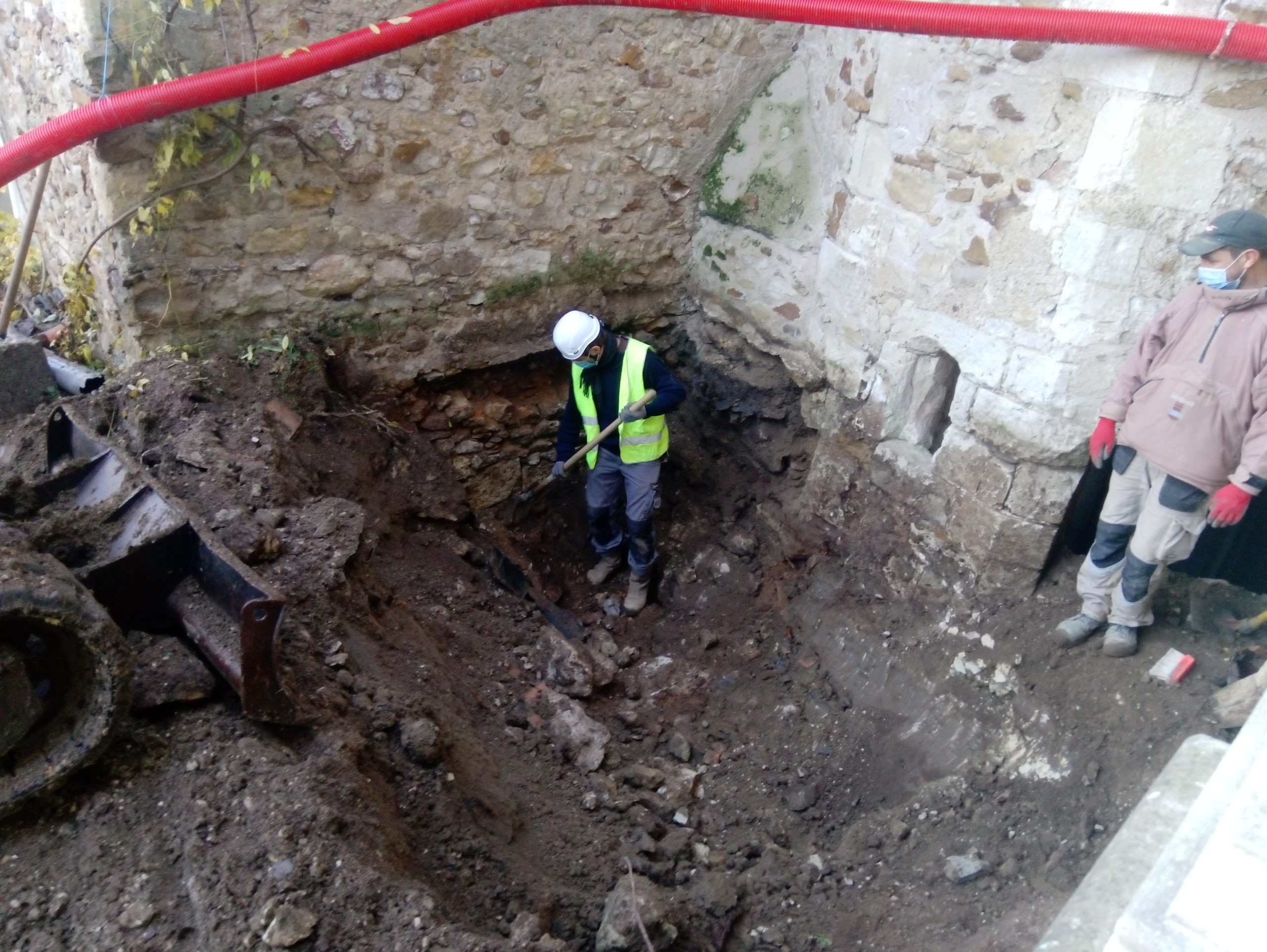 travaux de restauration au Prieuré