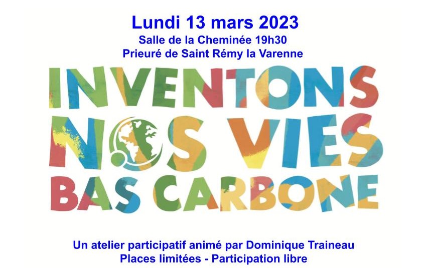 Atelier Inventons nos vies bas carbone