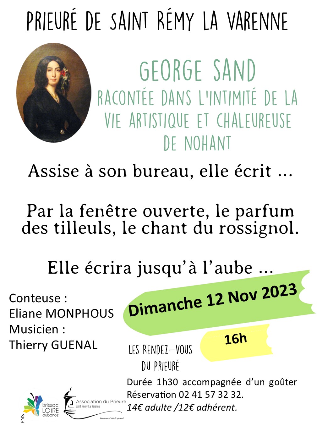 Lecture contée: à la rencontre de George Sand